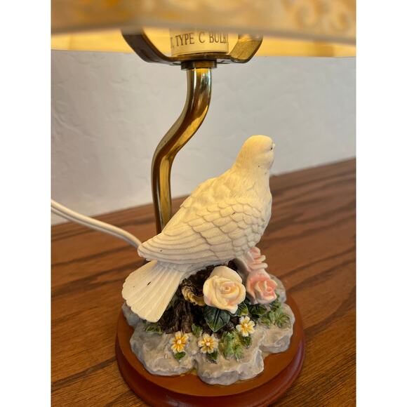 Hour Of Power Christian verses vintage 2003 Mini Dove floral lamp - Picture 3 of 8